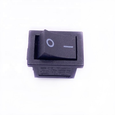 Yongxing KCD3 spdt on-on 3 pin 6A 250V rocker switch black