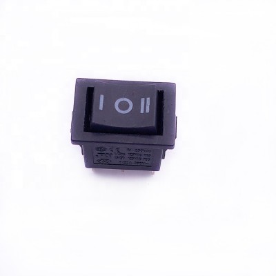 Yongxing factory KCD3 6A 250V 3 position 3 pin rocker switch on off on