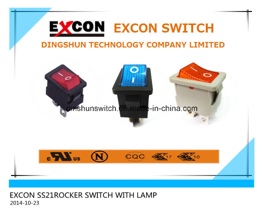 Excon Ss21 Power Rocker Switch with Lamp for Printer